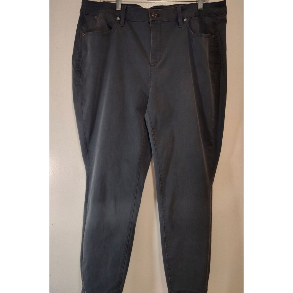 Talbots Women Gray Jegging Size 18W Flawless Five Pocket Straight Leg Highrise